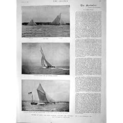 Aufmerksame Britannia Herausforderungs-Schale 1894 Segelsport Cowes