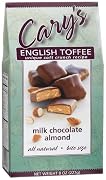 Carys Of Oregon Milk Chocolate Almond English Toffee 8-Ounce Boxes Pack of 4