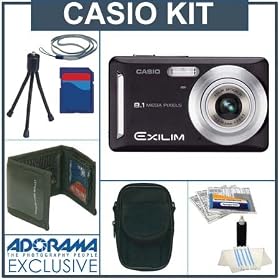 Casio Exilim Zoom EX-Z9 Digital Camera Black kit,with 2 GB SD Memory Card, Deluxe Carry... 