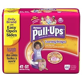 Huggies Pull-Ups Training Pants with Learning Designs, Girls, 4T-5T, 44-Count