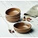 Rachael Ray Cucina Dinnerware 4-Piece Stoneware Fruit Bowl Set, Mushroom Brown