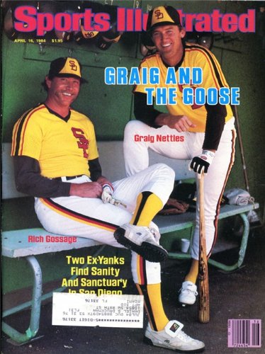 Graig Nettles & Goose Gossage Unsinged Sports Illustrated Magazine - April 16, 1984