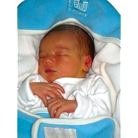 Babynomade Baby Wrap - Turquoise/Ivory
