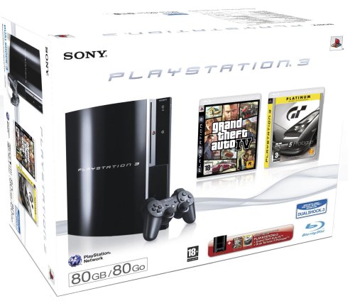 Console PlayStation 3 + GTA IV Platinum + GT5 Prologue Platinum