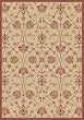 Outdoor Area Rug, Dynamic Rugs Piazza Collection Natural Red