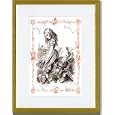 Gold Framed/Matted Print 17x23, Alice in Wonderland: Alice Tips Over the Jury Box