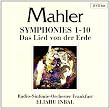 Mahler : Symphonies n� 1 � 10 - Das Lied von der Erde (Le Chant de la Terre)