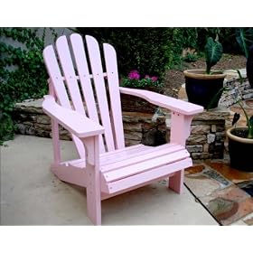White Cedar Adirondack Chair - Pink by The Cedar Store