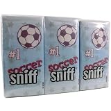 Blue Soccer Balls 6 Pack Novelty Sniff Sniff Tissues (10 per pack) 4 ply unscented