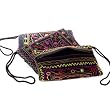 Linear Embroidery Clutch - Afghanistan