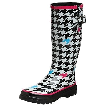 Chooka Women's Gun Check Rain Boot