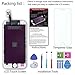 iPhone 6 Screen, DAMPO Replacement LCD Display Touch Screen Digitizer Frame Assembly Full Set for iPhone 6(4.7) Not for 6s[Easy to Install] with Tools and Glass Screen Protector-White