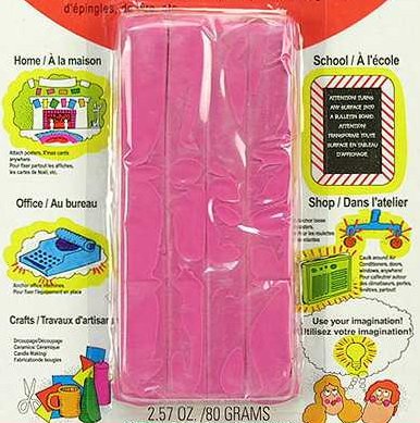 Adhesive Putty, Reusable, Removable, 2.1 Oz, Pink