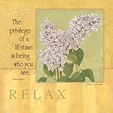 Relax, Lilac Art Poster Print by Stephanie Marrott, 12x12