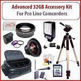 Pocket Video Camera Advanced Accessesory Kit For Proline Camcorders Works For Canon XF305 Canon XF300 Panasonic hmc70 hmc40 hmc150 hmc155 hmc45
