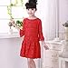 Amoin Kids Toddlers Girls Princess Party Flower Solid Lace Formal Dress