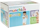 Munchkin Super Premium Diapers, Size 5/X-Large Ultra (27+ Pounds), 70 Count Munchkin Super Premium Diapers, Size 5/X-Large Ultra (27+ Pounds), 70 Count