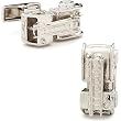 Silver Plated Fire Engine Cufflinks