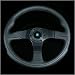 Nardi Challenge 350mm Steering Wheel - Black Leather w/ Black Spokes Image