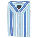 Men's Nightshirt- Blue Stripe - SIZES UP TO 6XLarge