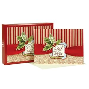 CR Gibson Beribboned Boxed Christmas Cards, Glad Tidings - 12 Count CR Gibson Beribboned Boxed Christmas Cards, Glad Tidings - 12 Count