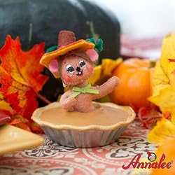 3" Pumpkin Pie Mouse By Annalee