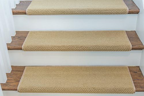 WARWICK Adhesive Bullnose Carpet Stair Tread - Single - 27" W x 10" D, Trolley - by Castle Range