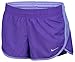 Nike Womens Dri-Fit 2-In-1 Running Shorts-Purple/Blue-Small