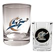 Washington Wizards Rocks Glass & Square Shot Glass Set - Primary Logo NBA Basketball