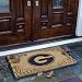 GEORGIA BULLDOGS Team Logo Full Sized Coir Fiber DOOR MAT (24