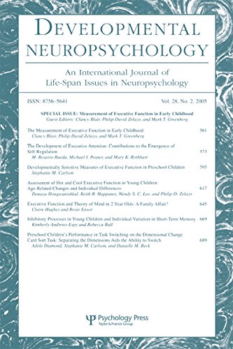 Measurement of Executive Function in Early Childhood: A Special Issue of Developmental Neuropsychology: v. 28, no. 2 (500 Tips)