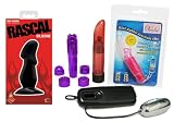 Rascal Silicone Rim Raider Black Bundle - Adult Toy Sex Kit