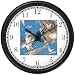 High Action Basketball Art No.5 Basketball Theme Wall Clock by WatchBuddy Timepieces (Black Frame)