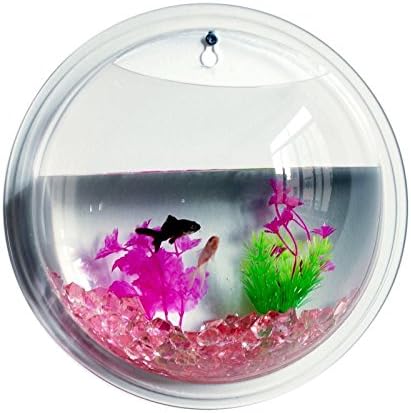 Abill Transparent Wall-mounted Decor Aquarium Acrylic Fish Bowl