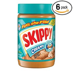 Skippy Peanut Butter, Creamy, 16.3-Ounce Jars (Pack of 6)