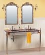 LineaAqua Odessa 57 x 25 Double Bathroom Vanity with Mirrors, Faucets, Granite Counter Top