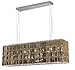 Elegant Furniture Maxime 8 Light Chrome Chandelier Golden Teak (Smoky) Swarovski Elements Crystal