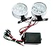 Auto Pearl - Premium Quality Car 1 Pair 3 LED warning lamp strobe flash Offroad fog light (White) RS.449.00