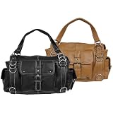 Angie & Lola Double Strap Leather Fashion Handbag