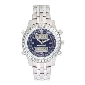 Jules Jurgensen Men's Aviator Slide Rule Watch #7996SS