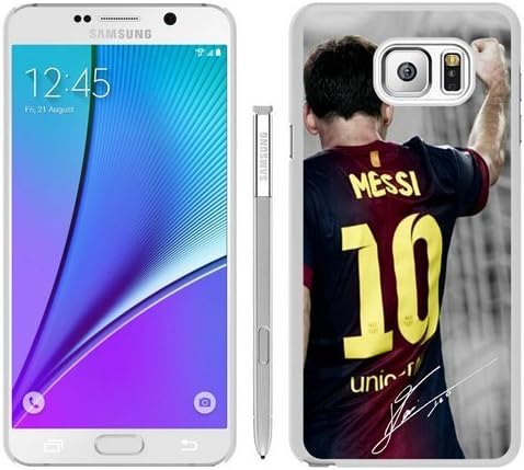Samsung Galaxy Note 5 Case,Soccer Player Lionel Messi 67 White Samsung Galaxy Note 5 Phone Case Protector Lorenzof Case