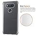 LG V20 Case, Comsoon [Drop Cushion] [Crystal Clear] Soft PC TPU Bumper Slim Protective Case Cover with Raised Bezels for LG V20 2016 (Clear)