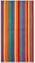 Cotton Craft - Terry Beach Towel 30x60 - 2 Pack - Summer of Siam Multi Stripe - 400 grams 100% Pure Ringspun Cotton - Brilliant intense vibrant colors - Highly absorbent easy care machine wash - Use for picnic poolside or as a colorful bath towel