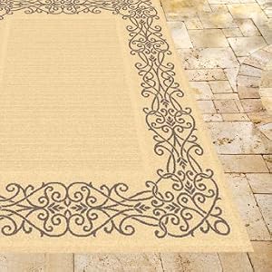 Ironwork Outdoor Rug - 7'10" x 11' - Grandin Road
