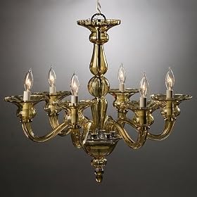 Preciosa Odetta 6 Light Amber Crystal Chandelier by SmartBargains