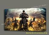 GEARS OF WAR 3 Canvas Artwork W Gallery Wrap Style Framing 30X18X1.5