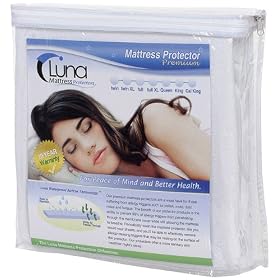 Luna Premium Hypoallergenic Waterproof Mattress Protector - King Size