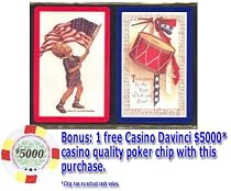 Congress Playing Cards W/cel-u-tone Finish - Three Cheers Boy Flag Bridge 2 Deck