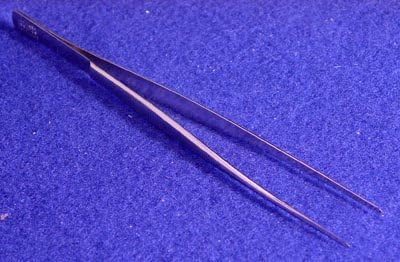 Showgard Professional 6 Stamp Tongs 902 Point Tip Tweezers by Showgard