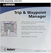 Garmin MapSource Trip and Waypoint Manager GPS Software